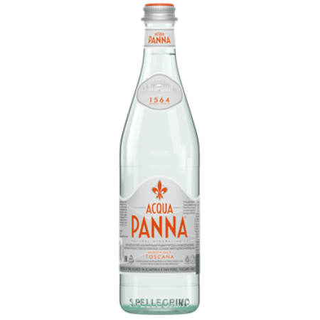 [100126] Acqua Panna Mineraalwater zonder koolzuur glas 75 cl per fles, doos 12 flessen