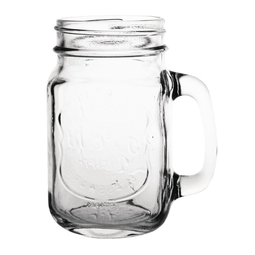 [LVA019] Olympia mason jar drinkglazen met tekst 450ml (12 stuks)
