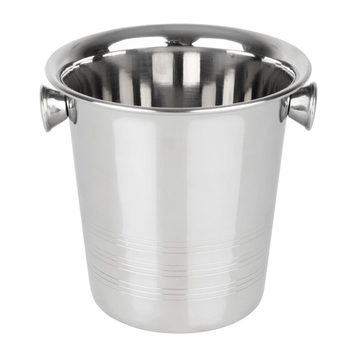 [LVA070] Olympia Ijsemmer Met Handvatten En Geëtst Detail Roestvrij Staal 1050ml
